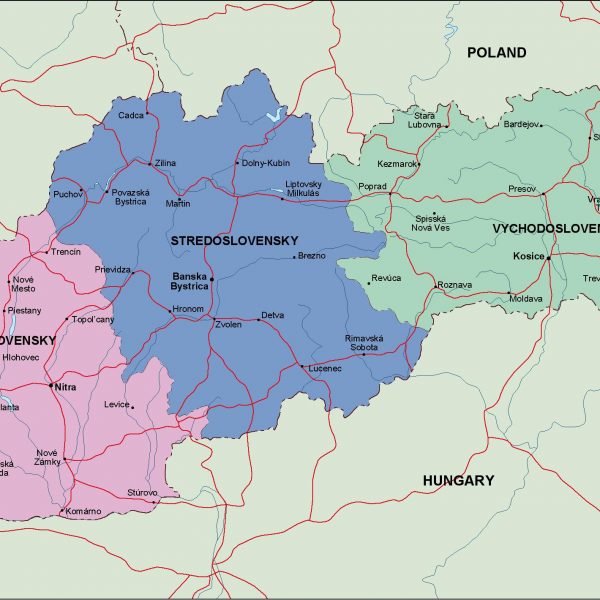 slovakia political map