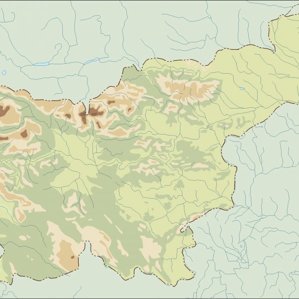 slovenia illustrator map