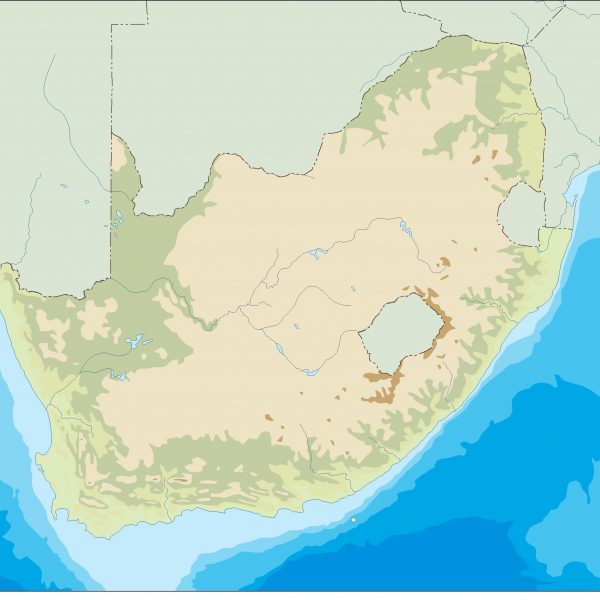 south africa illustrator map
