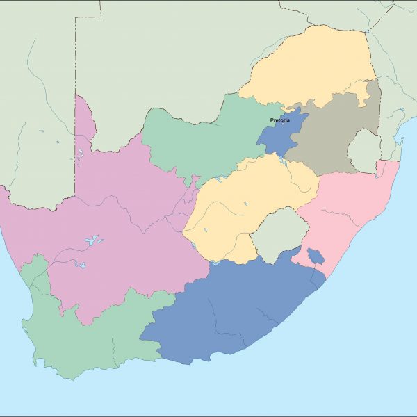 south africa vector map