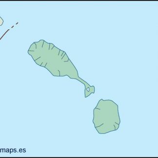 st kitts and nevis blind map