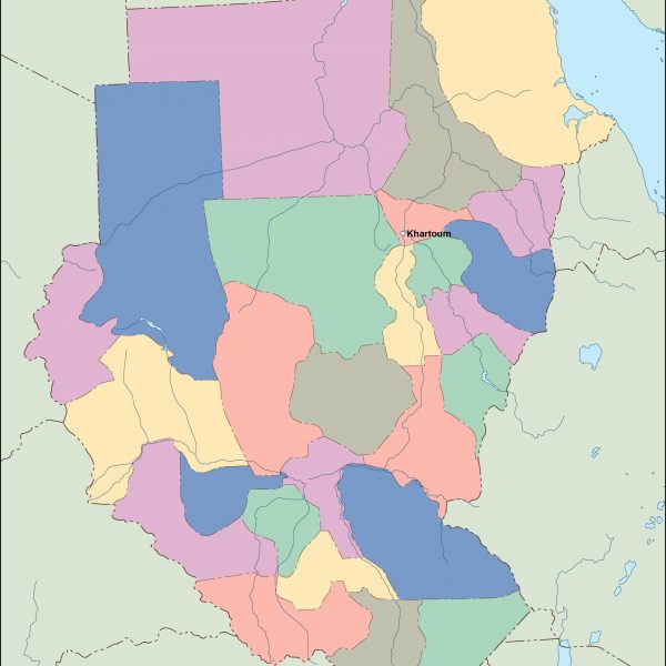 sudan vector map