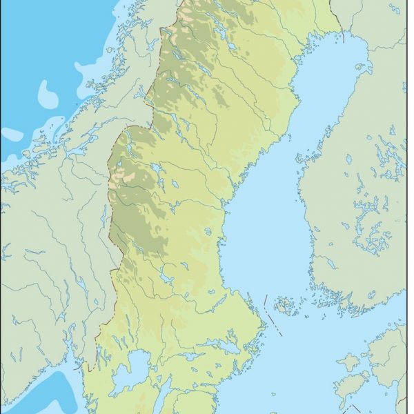 sweden illustrator map
