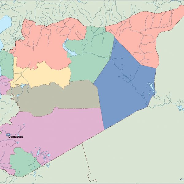 syria vector map