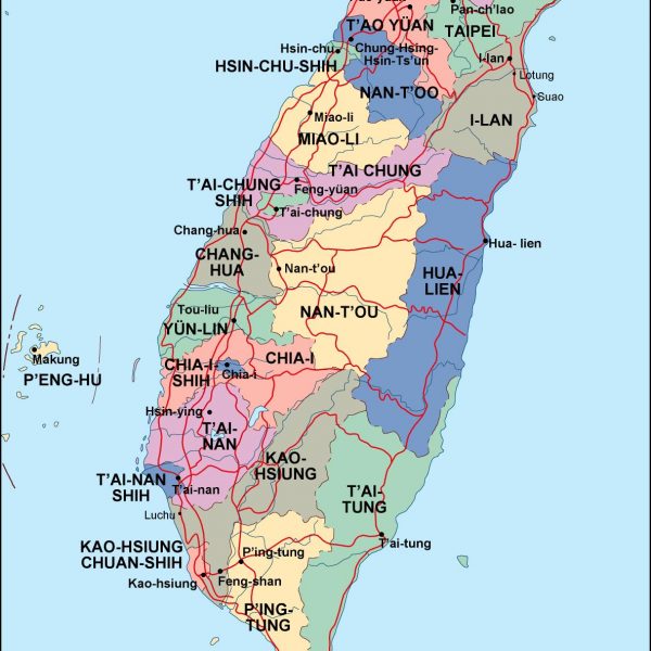 taiwan political map