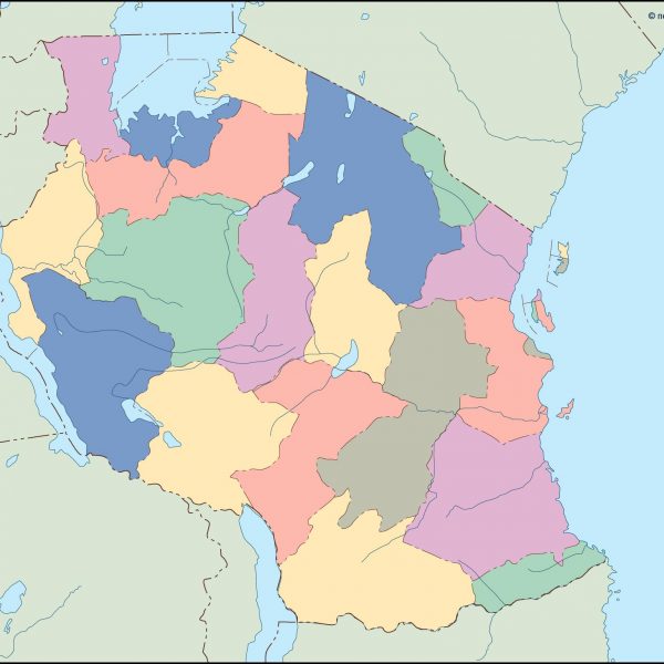 tanzania blind map