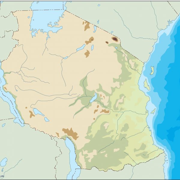 tanzania illustrator map