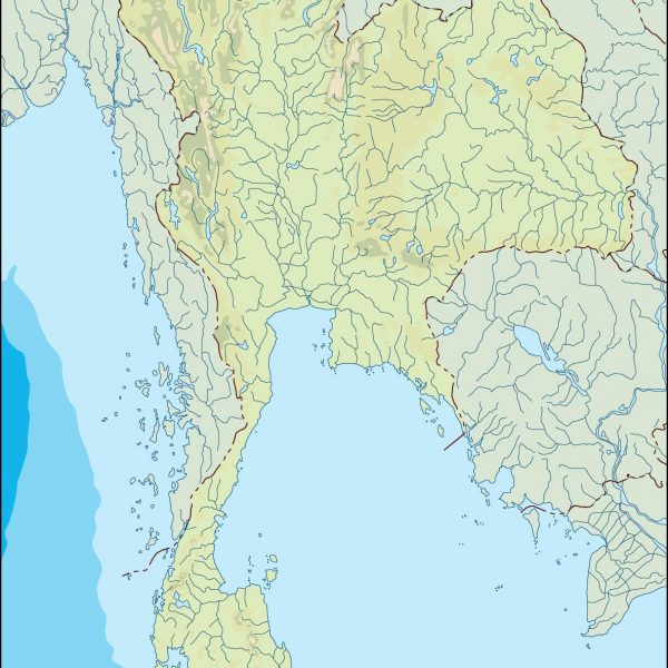 thailand illustrator map