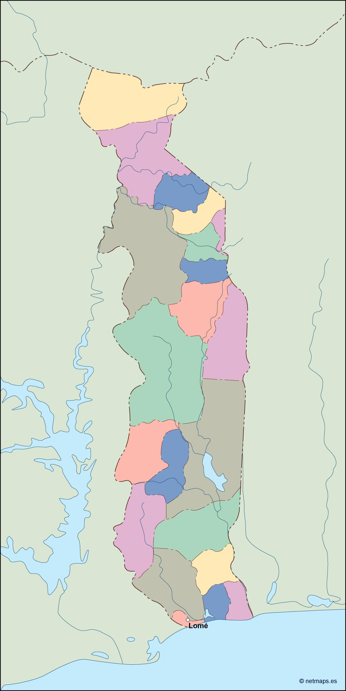 togo vector map