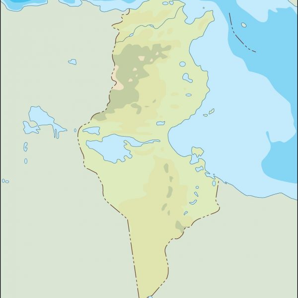 tunisia illustrator map