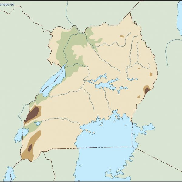 uganda illustrator map