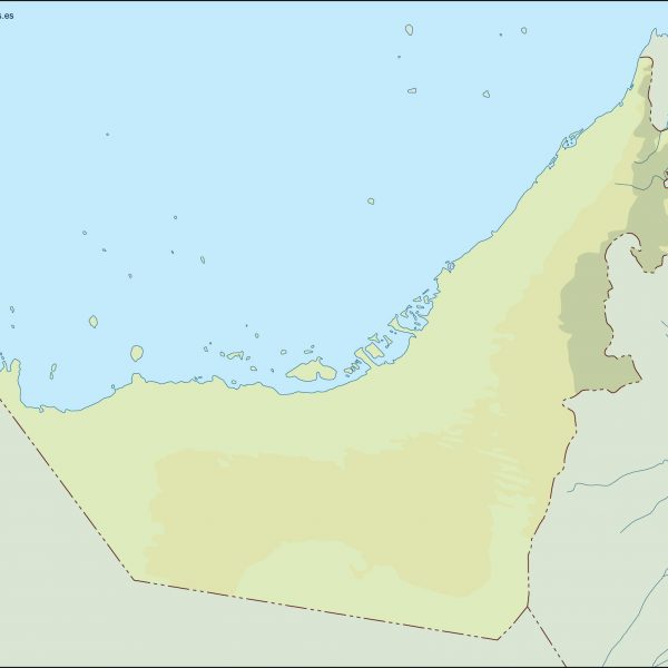 united arab emirates illustrator map