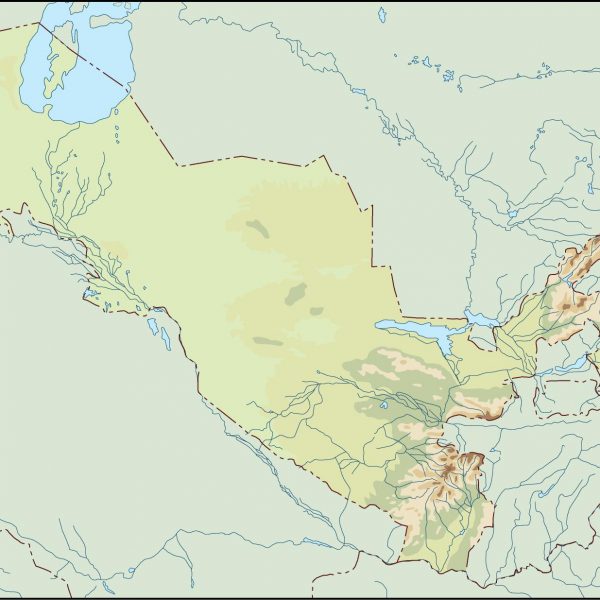uzbekistan illustrator map