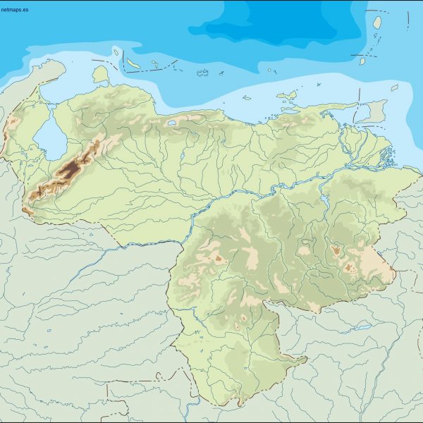 venezuela illustrator map