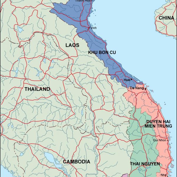 vietnam political map