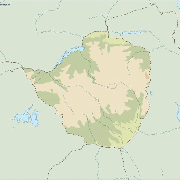 zimbabwe illustrator map