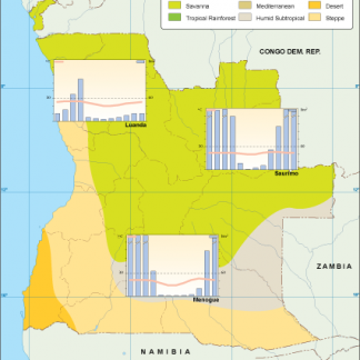 Angola climate map