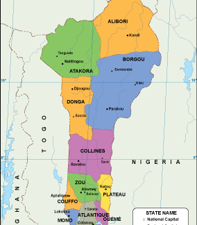 Benin EPS map