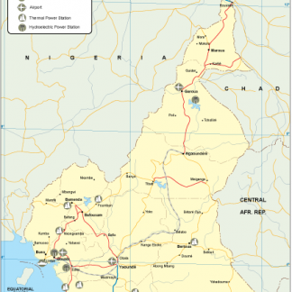 Cameroon transportation map