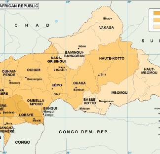 Central Afr Rep economic map