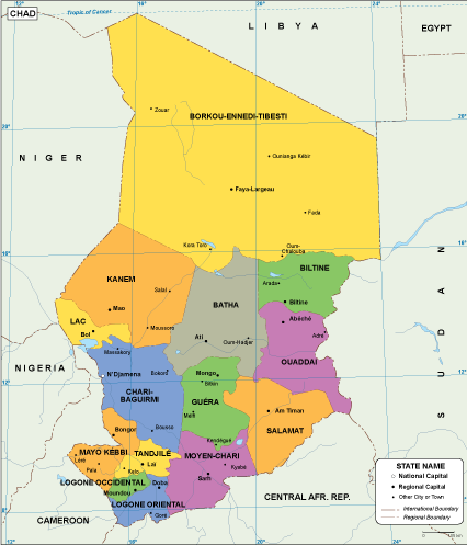 Chad EPS map