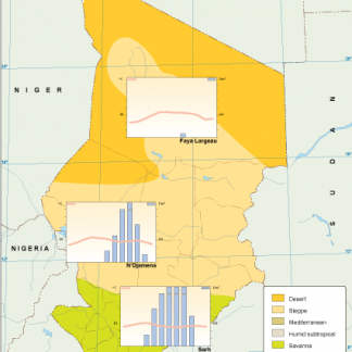Chad climate map