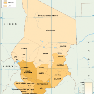 Chad economic map