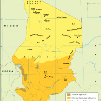 Chad vegetation map