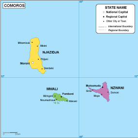 Comoros EPS map