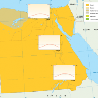 Egypt climate map
