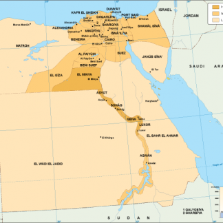 Egypt economic map