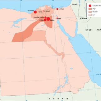Egypt population map