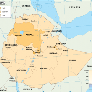 Ethiopia economic map