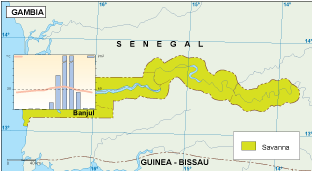 Gambia climate map