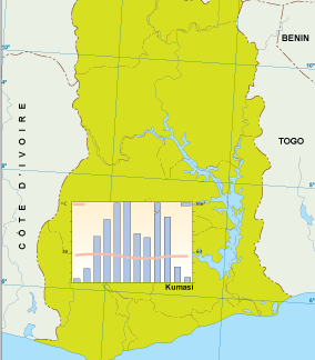 Ghana climate map