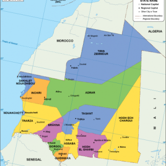 Mauritania EPS map