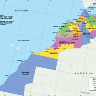 Morocco EPS map