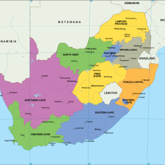 South Afriaca EPS map