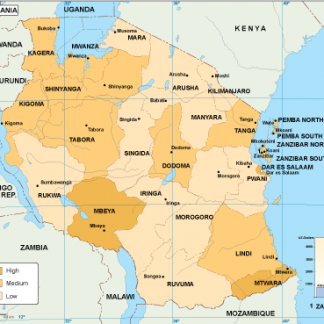 Tanzania economic map