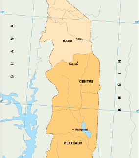 Togo economic map