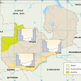 Zambia climate map
