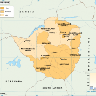 Zimbabwe economic map