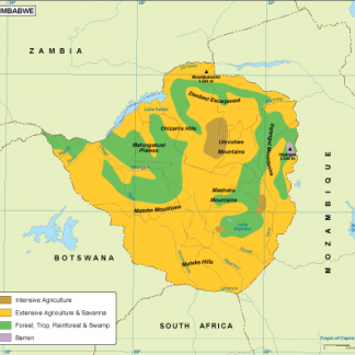 Zimbabwe vegetation map