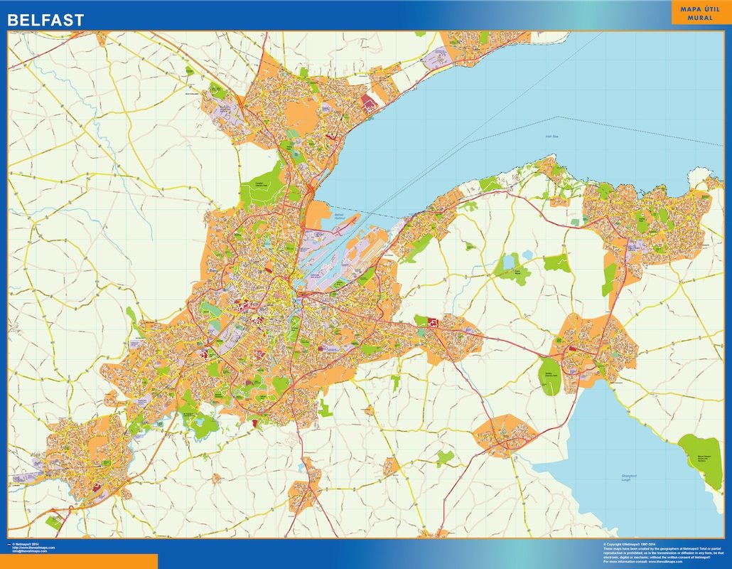 belfast vector map