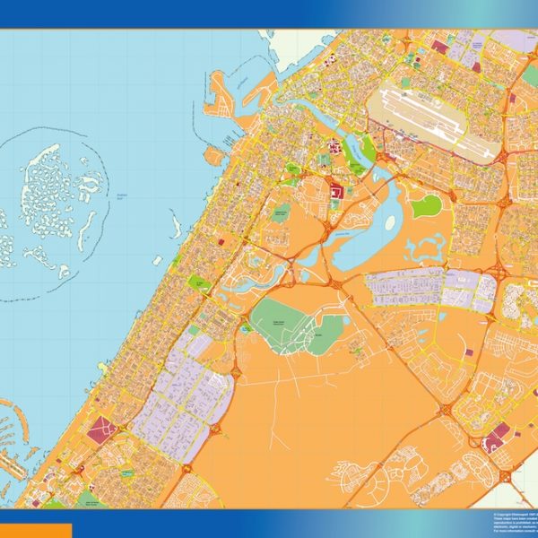 dubai vector map