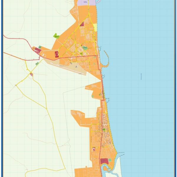 fujairah vector map