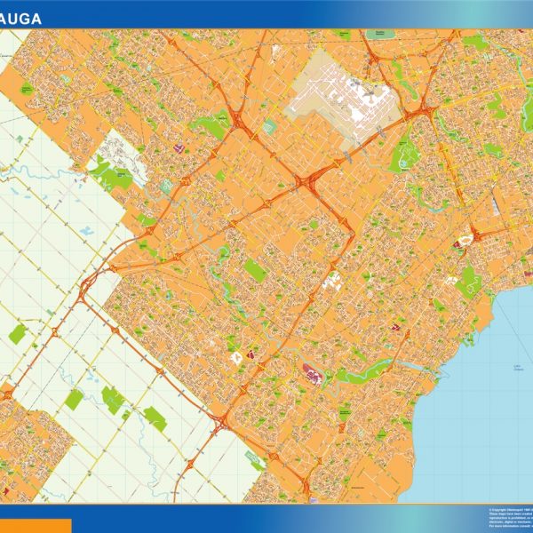 mississauga vector map
