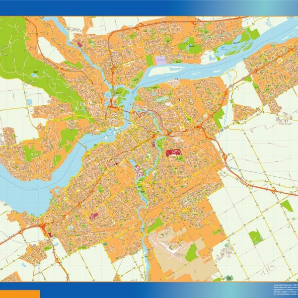 ottawa vector map