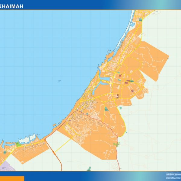 ras al khaimah vector map