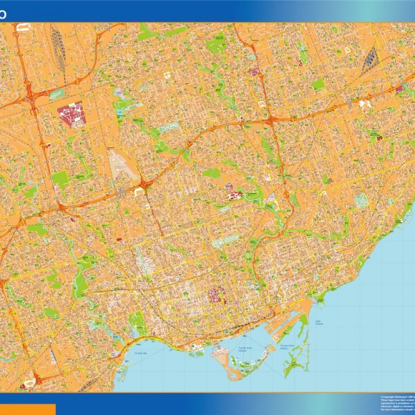 toronto vector map